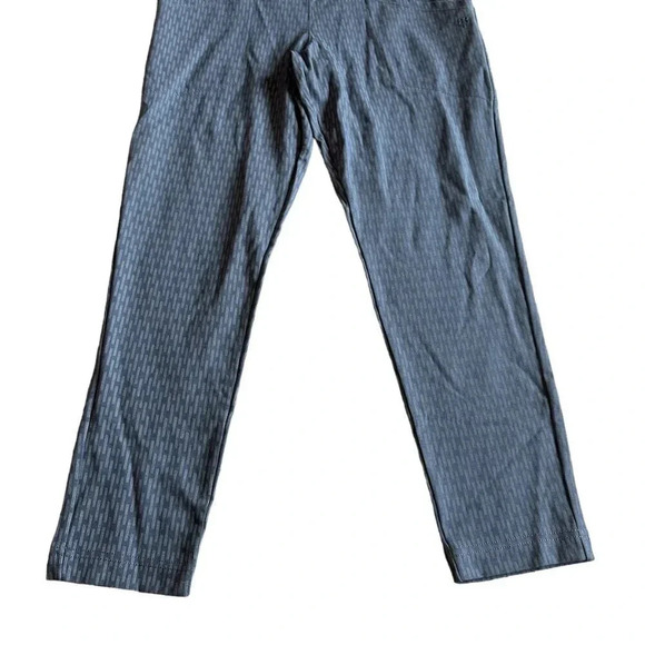 Betabrand Pull-On Blue Print Ankle Pants Casual Office Everyday Medium Petite - Picture 5 of 12